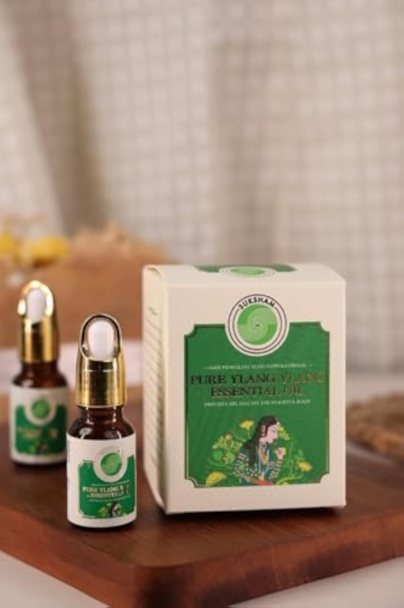 Suksham Oudh & Ylang Essential Oils, 15 ml Each